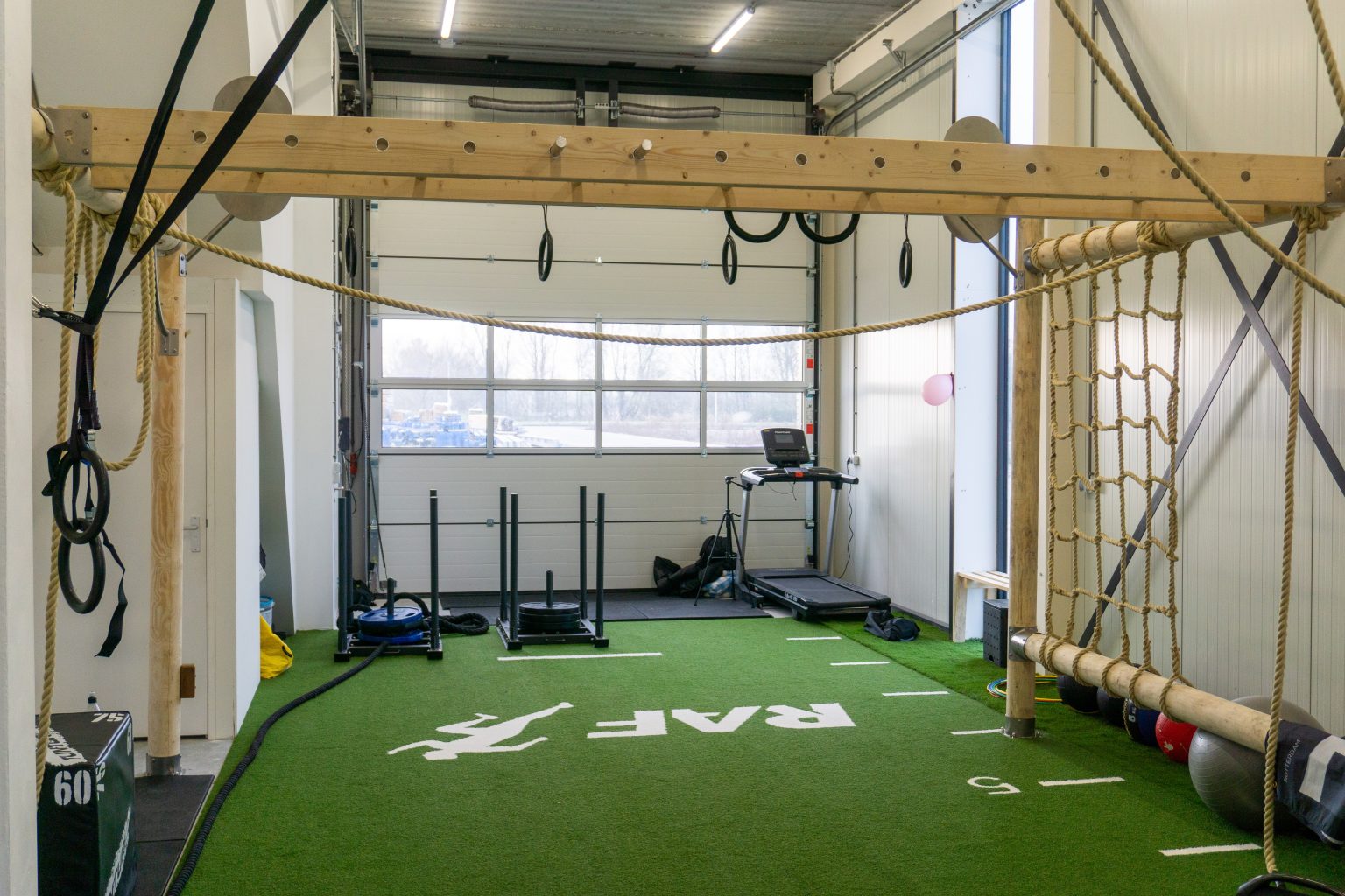De indoor trainingsruimte van RAF in Utrecht