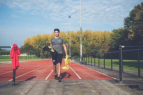Rafael Bouts tijdens een training